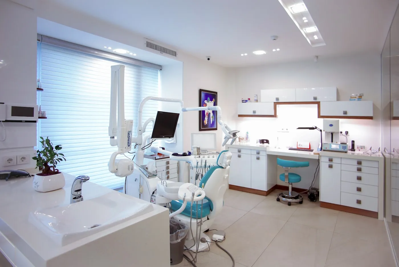 Interior of a modern dental clinic