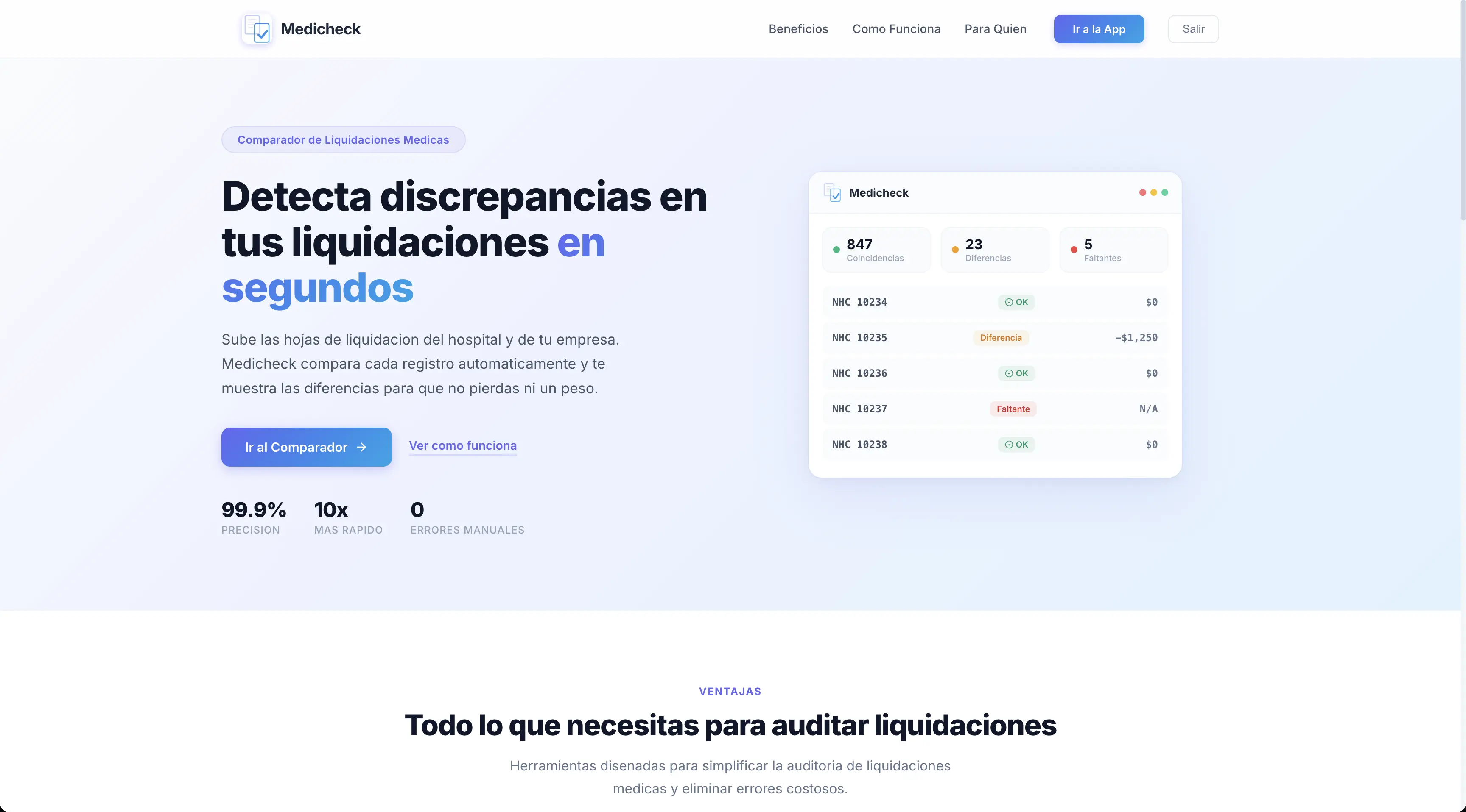 Medicheck - captura 1